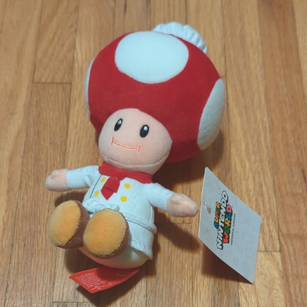 NEW Universal Studios Hollywood Super Nintendo World Chef Toad Plush